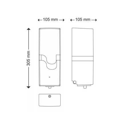 Celtex E-Control szenzoros wc ülőke fertőtlenítő adagoló ABS fehér-2