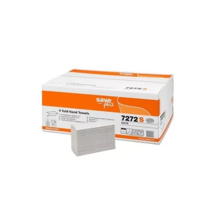 Celtex Save Plus hajtogatott kéztörlő recy, 2 réteg, 21,5x21cm, 15x200 lap