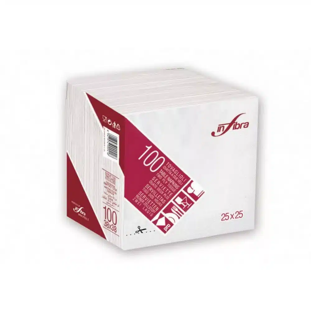 infibra-szalveta-25x25cm-feher-2-reteg-100-lap-csomag Infibra Szalvéta 25x25cm fehér 2 réteg 100 lap/csomag