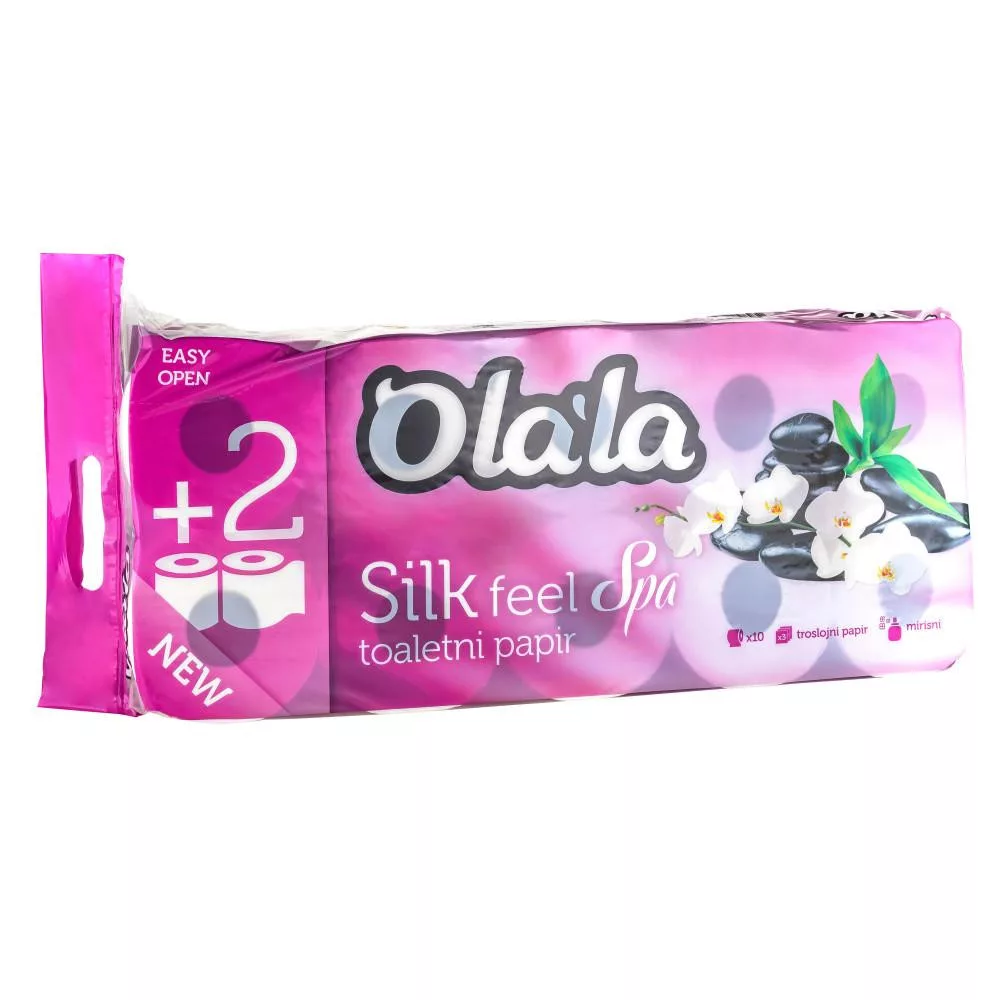 olala-silk-feel-spa-toalettpapir-3-retegu-feher-155-lap-10-tekercses-6csg-zsak Olala Silk Feel Spa toalettpapír 3 rétegű fehér 155 lap 10 tekercses, 6csg/zsák