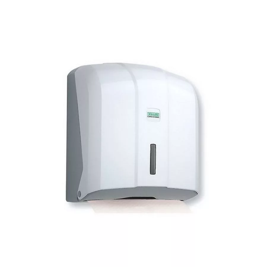 vialli-v-hajtogatott-keztorlo-adagolo-abs-muanyag-feher-10db-karton Vialli V hajtogatott kéztörlő adagoló ABS műanyag, fehér, 10db/karton