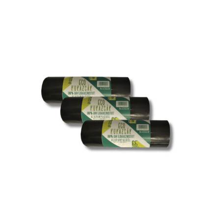 HZS.BIBO Eco 100% újrahasznosított Hulladékgyűjtő Zsák, 65l, 60x70cm, 14MIK (20db/roll, 25roll/csomag)