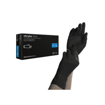 MERCATOR Nitrylex (black) Nitril kesztyű 100db/doboz