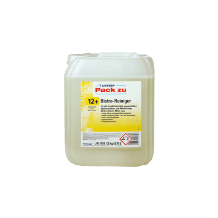 Pack zu 12, + Bisztró gépi mosogatószer 10L/12kg