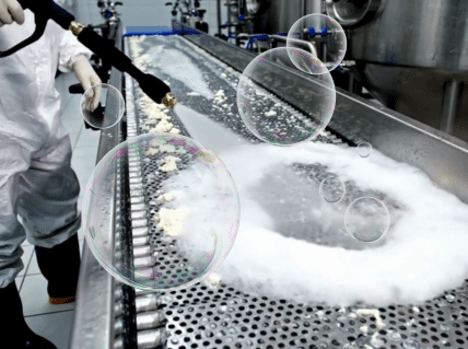 Ipari habzó zsíroldás